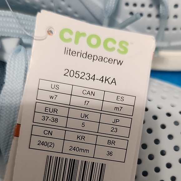 CROCS LiteRide Blue Breathable Sneakers - Picture 8 of 8